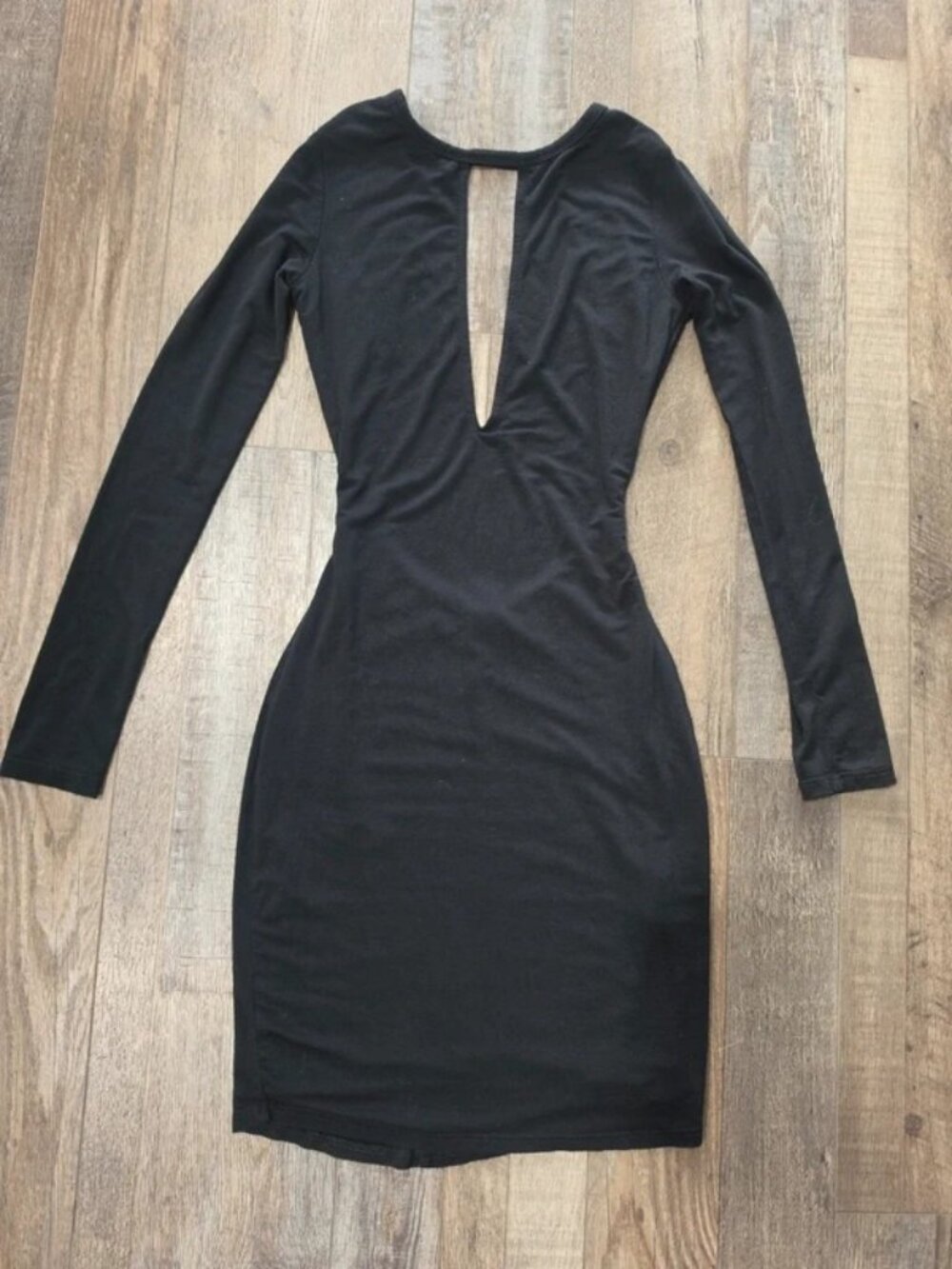 LuLu's Sexy XS black winter long sleeve dress going out date night